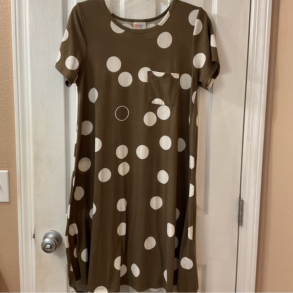 Darling Green and White Polka Dot Carly